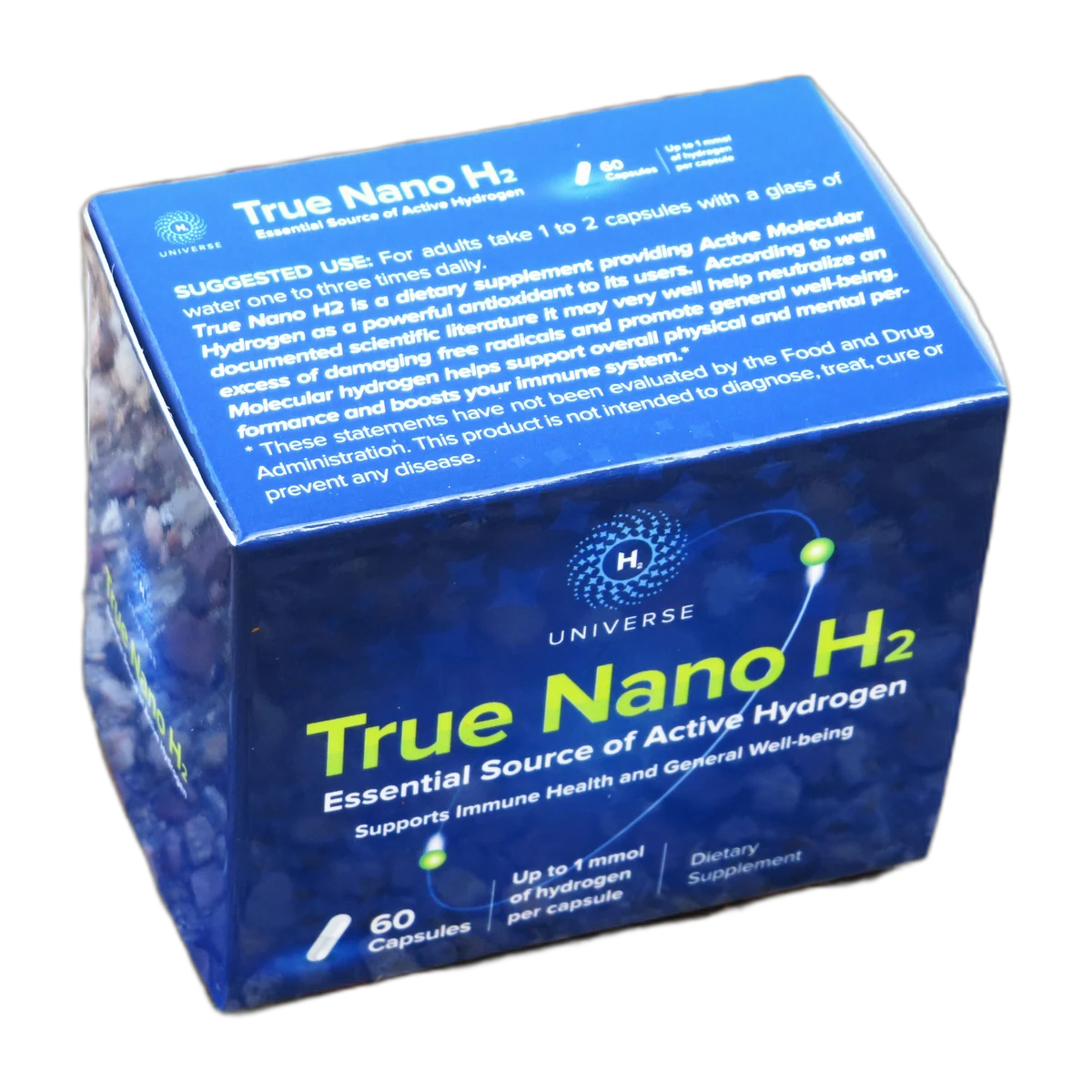 True Nano H₂ molecular hydrogen capsules, 60 count