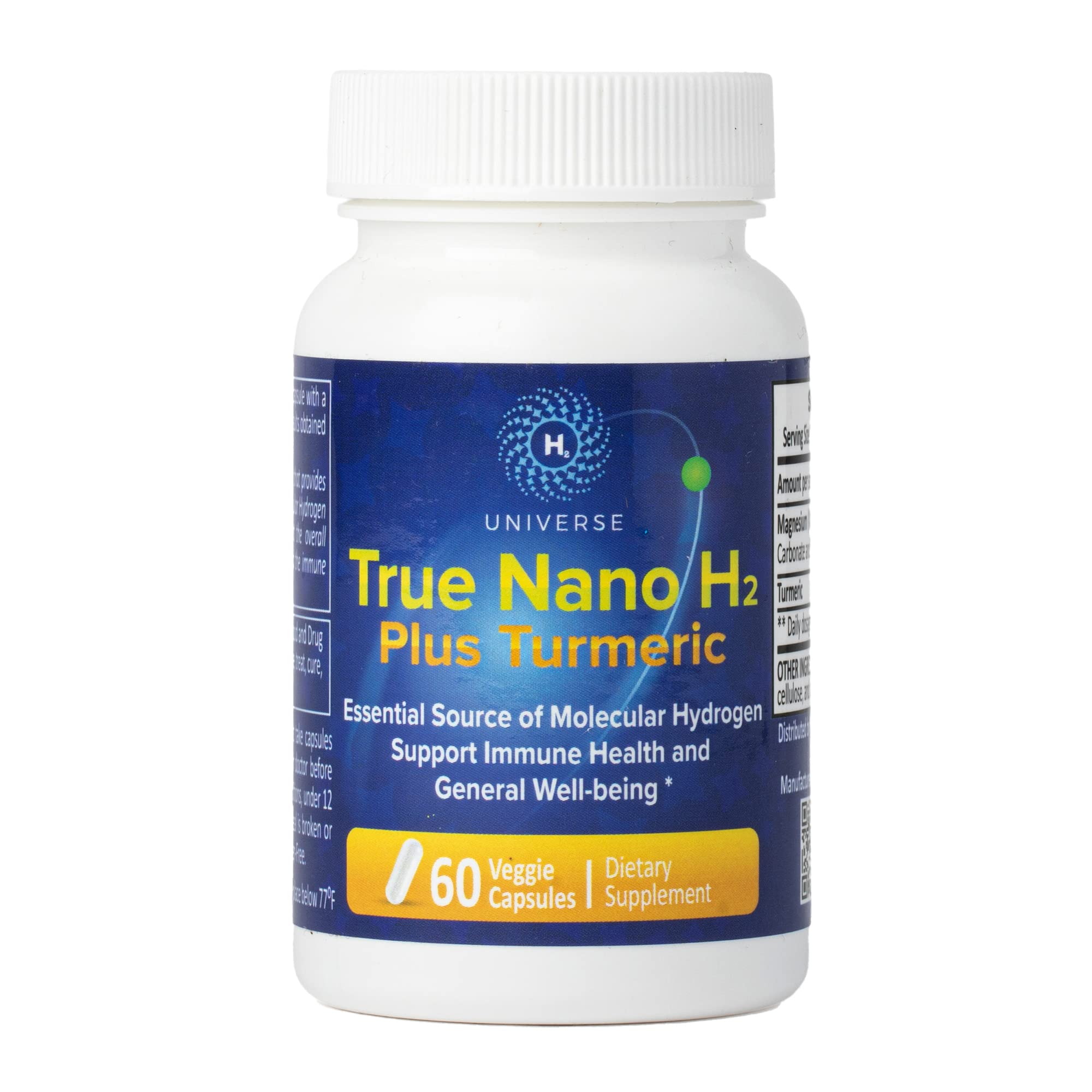 True Nano H₂ with Turmeric 60 capsules